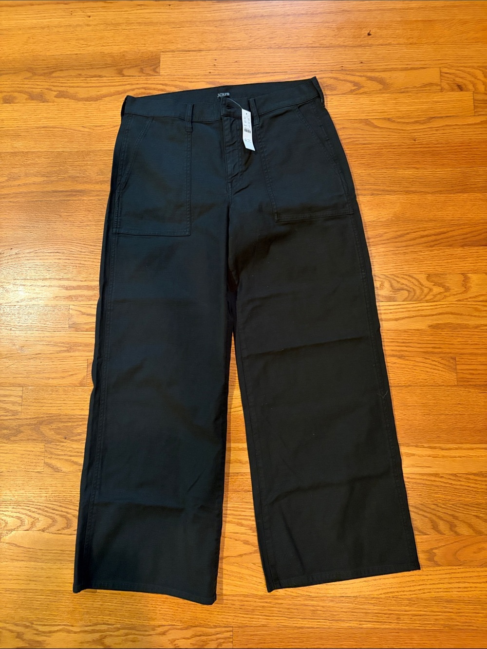 J. Crew women’s Black Wide-Leg Utility Pants